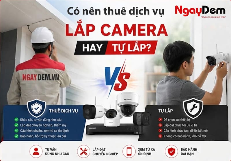 Thuê công ty chuyên lắp đặt camera?