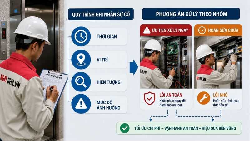 Quy trình ghi nhận và xử lý sự cố