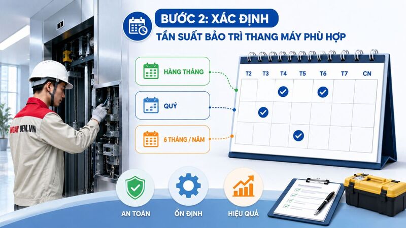 Bước 2: Xác định tần suất bảo trì phù hợp