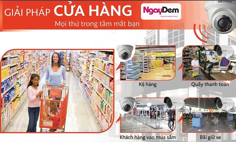 Vị trí nhất định phải lắp đặt camera giám sát cho shop, tạp hoá, siêu thị mini lắp camera cho shop