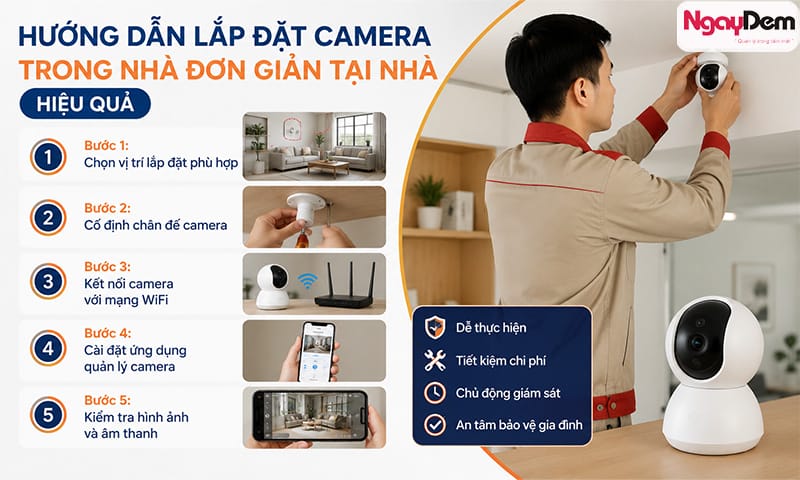 lắp camera gia đình nên lắp loại nào