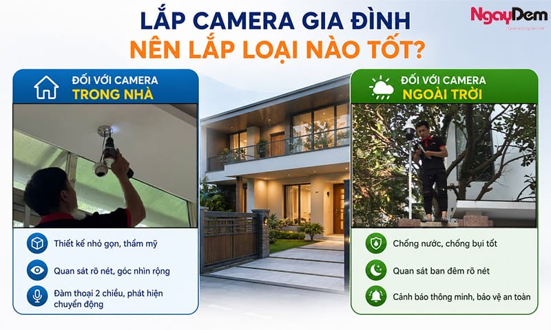 lắp camera gia đình nên lắp loại nào