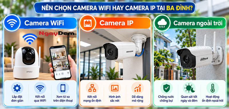 Tư vấn lắp đặt Camera Ba Đình Hà Nội, báo giá trọn gói.