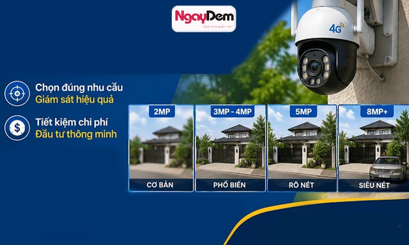 Tư vấn chọn camera có độ phân giải phù hợp lắp đặt camera Bắc Từ Liêm