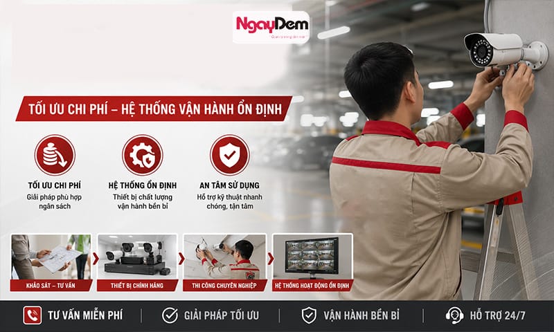 Lắp đặt camera cho bãi giữ xe