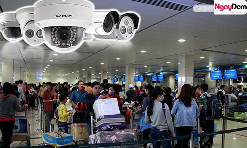 Lắp đặt camera cho sân bay giúp giám sát khu vực check-in và kiểm soát an ninh 24/7 lắp đặt camera cho bến xe