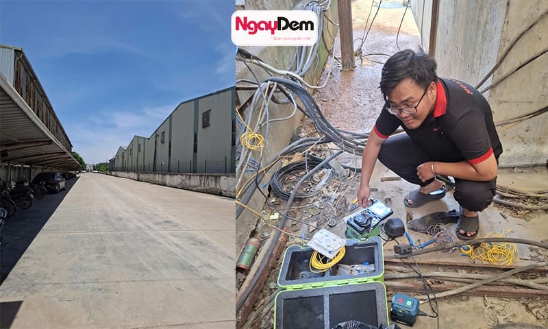 Trước khi lắp đặt kiểm tra khảo sát khu vực lắp đặt camera cho nhà máy lắp đặt camera cho nhà máy công ty CP thép không gỉ A&T