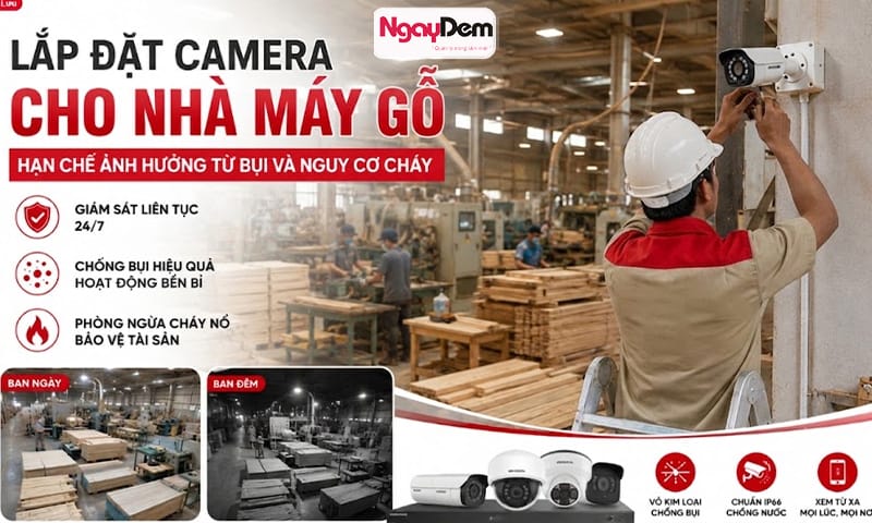 Chọn lựa camera có khả năng chống bụi bởi môi trường của cơ khi bụi bẩn Lắp đặt camera cho nhà xưởng