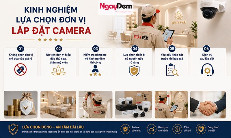 Lắp đặt camera cho spa