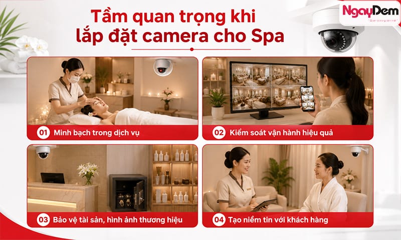 Lắp đặt camera cho spa