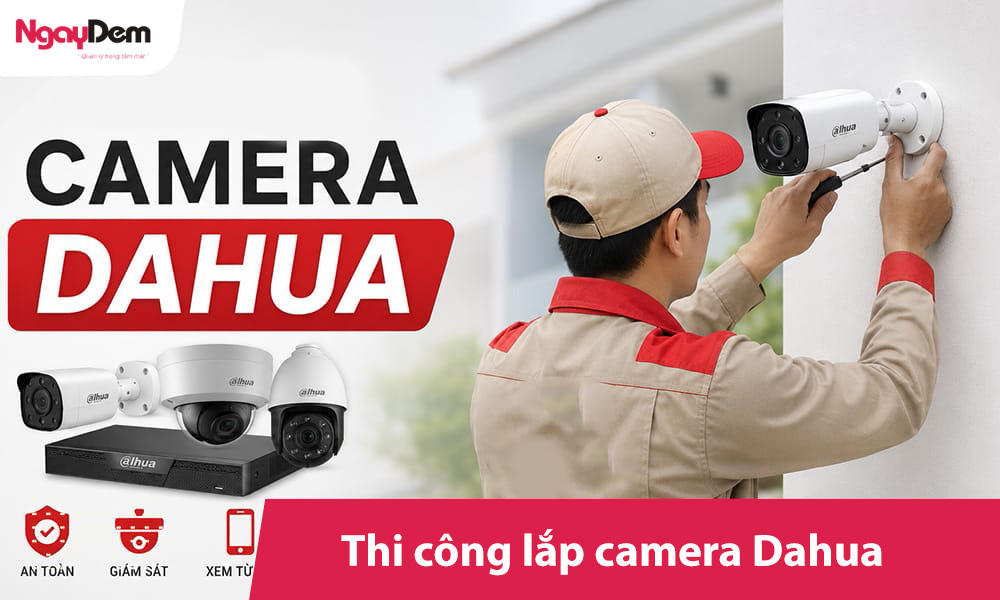 Lắp đặt camera Dahua Chính hãng – Trọn gói[Miễn phí khảo sát]