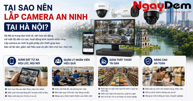 Dich vụ thi công lắp đặt camera Hà Nội