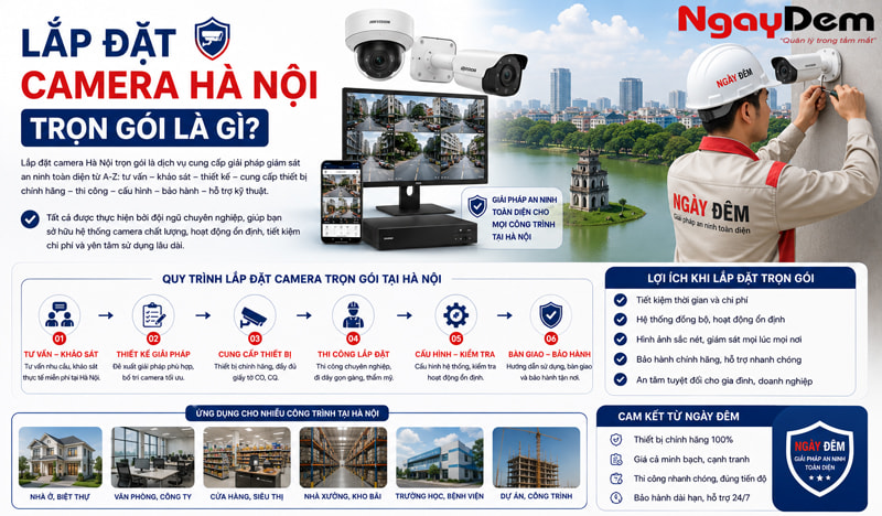 Dịch vụ thi công lắp đặt camera Hà Nội