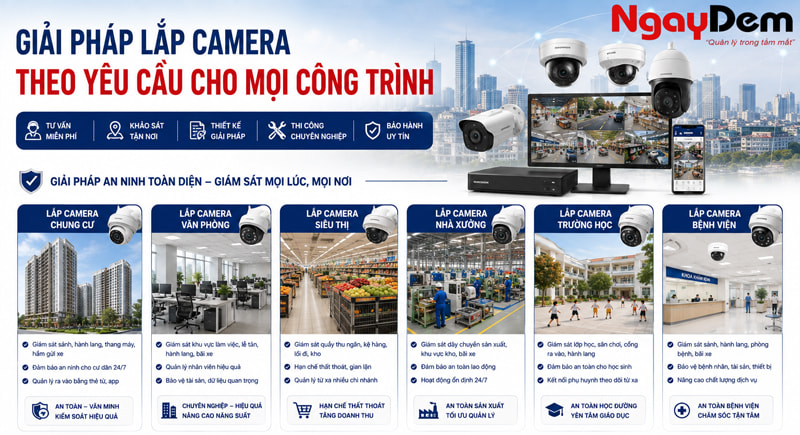 Dich vụ thi công lắp đặt camera Hà Nội