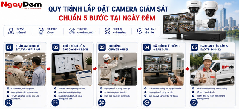 Dich vụ thi công lắp đặt camera Hà Nội