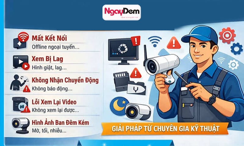 Lỗi thường gặp khi lắp camera Kbvision và cách khắc phục hiệu quả lắp đặt camera kbvision