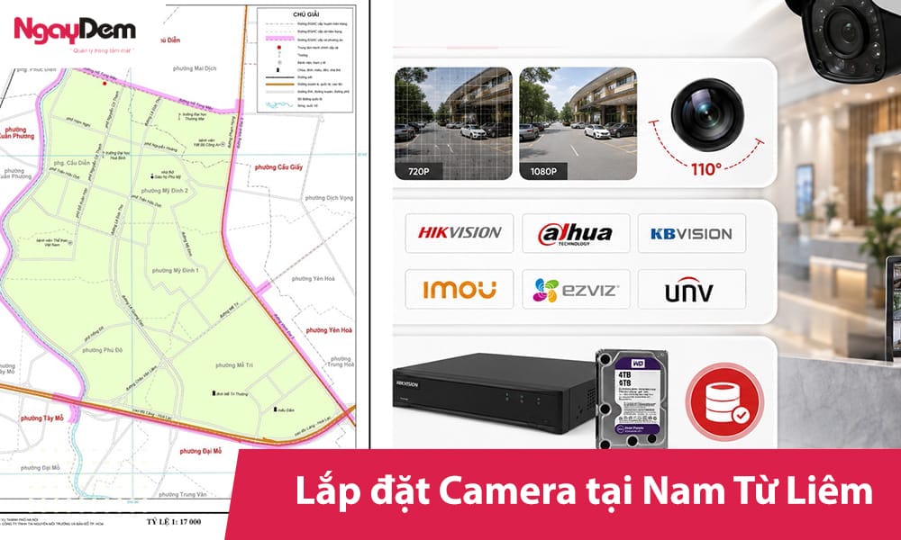 Nhận lắp đặt camera Nam Từ Liêm Chuẩn kỹ thuật| Ưu đãi lớn