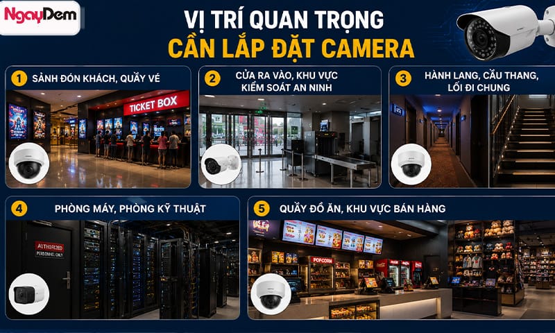 Lắp đặt camera rạp chiếu phim