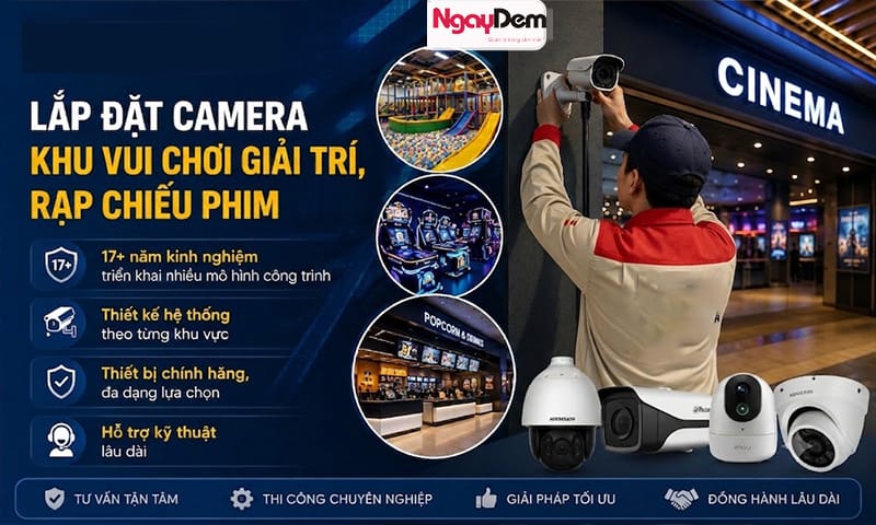 Lắp đặt camera rạp chiếu phim