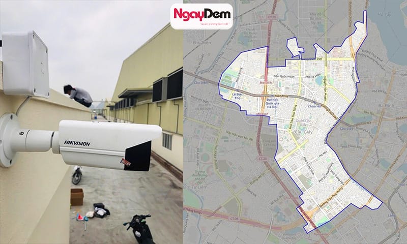 Cơ điện Ngày Đêm - đơn vị lắp camera uy tín tại Cầu Giấy lắp đặt camera tại cầu giấy
