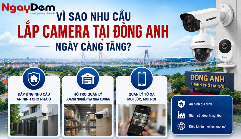 Vì sao nhu cầu lắp camera tại Đông Anh ngày càng tăng?
