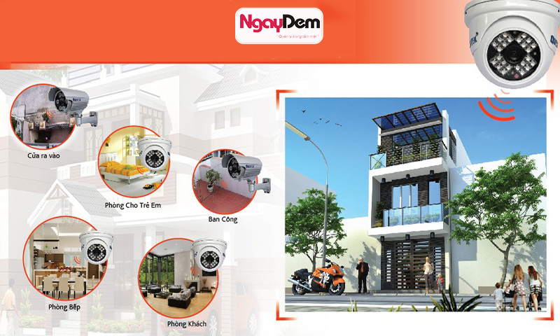 Lắp đặt camera gia đình cho toàn bộ khu vực ở - quản lý an ninh, giám sát nhà ở lắp đặt camera tại Đông Anh