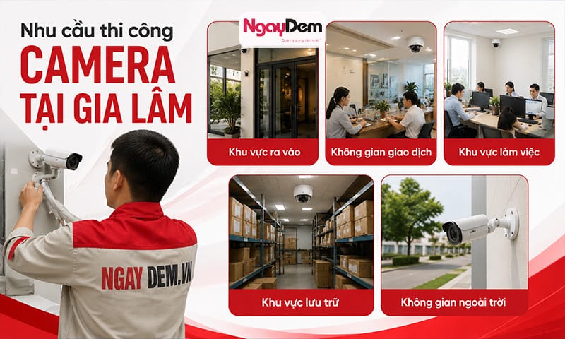 lắp đặt camera tại Gia Lâm