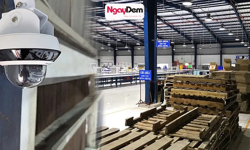 Lắp đặt camera nhà xưởng, kho hàng quản lý nhân công, hàng hoá lắp đặt camera tại Gia Lâm