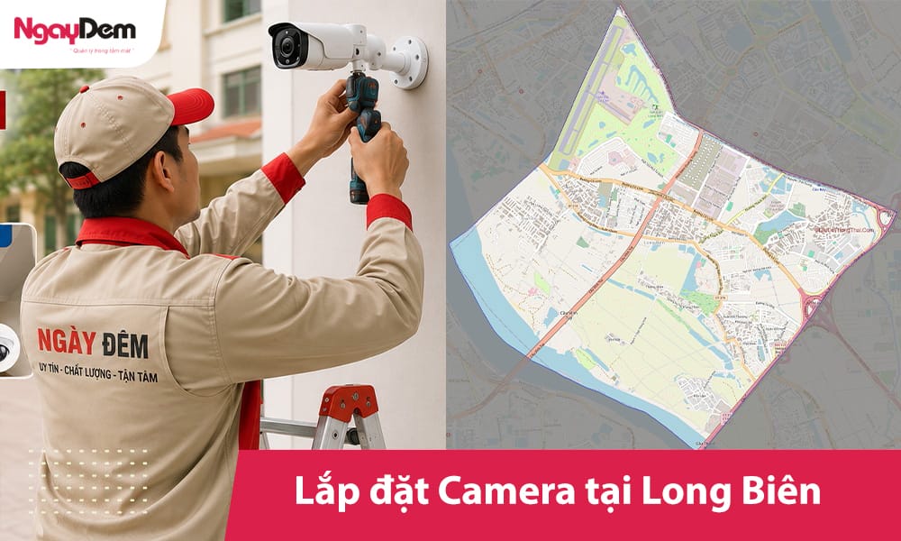 Lắp đặt camera tại Long Biên uy tín | Thi công trọn gói, giá rẻ