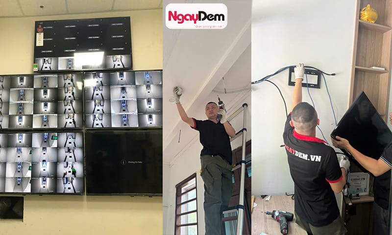 Đến với Cơ điện Ngày Đêm - khách hàng an tâm dịch vụ thi công nhanh chóng, cam kết bảo hành, trọn gói giá rẻ lắp đặt camera Thạch Thất