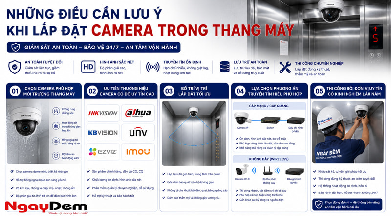 Những điều cần lưu ý khi lắp đặt camera trong thang máy Những điều cần lưu ý khi lắp đặt camera trong thang máy