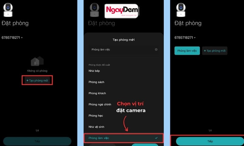 lắp đặt camera xiaomi