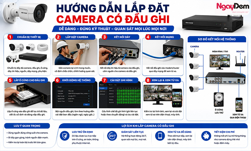 lắp đặt camera xiaomi
