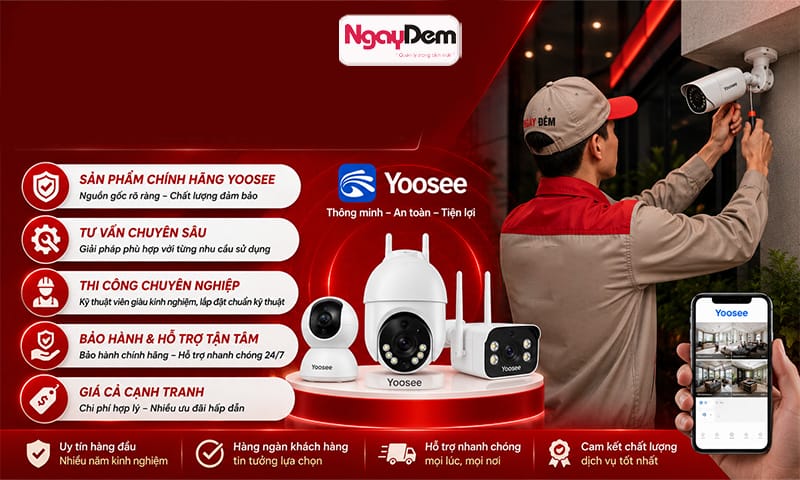 lắp đặt camera yoosee