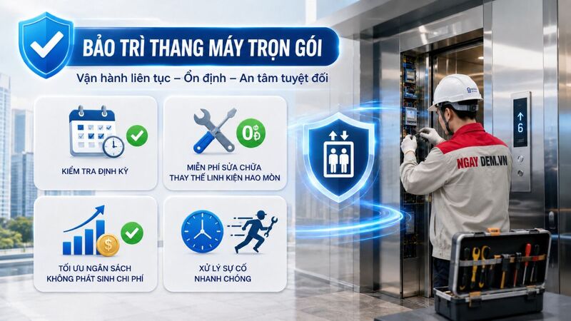 Gói bảo trì thang máy trọn gói