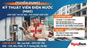 Thông báo Tuyển Kỹ Thuật Điện Nước
