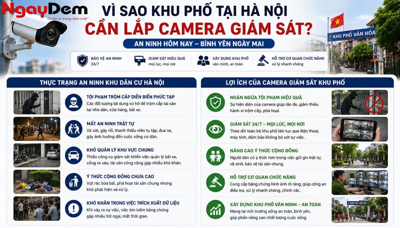 Tư vấn giải pháp lắp camera giám sát khu phố tại Hà Nội