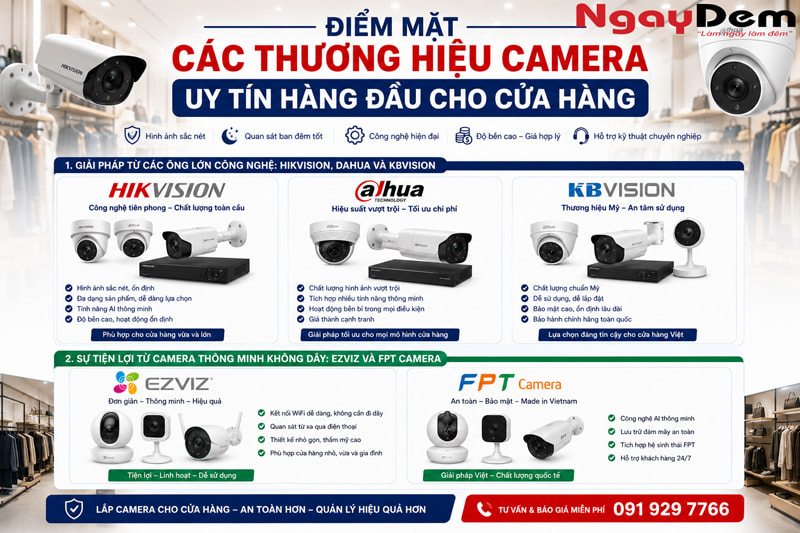 Lắp Camera cho Shop thời trang – Báo giá & Tư vấn chi tiết