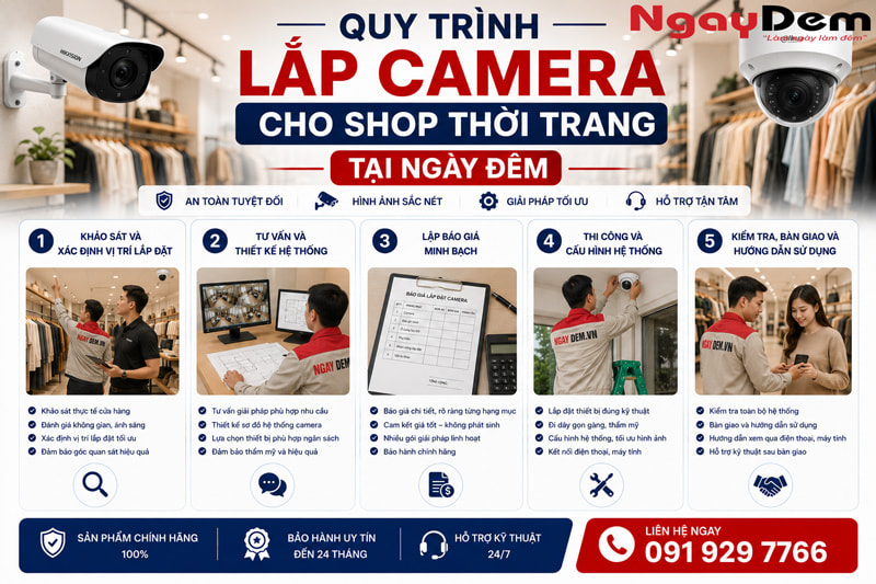 Lắp Camera cho Shop thời trang – Báo giá & Tư vấn chi tiết