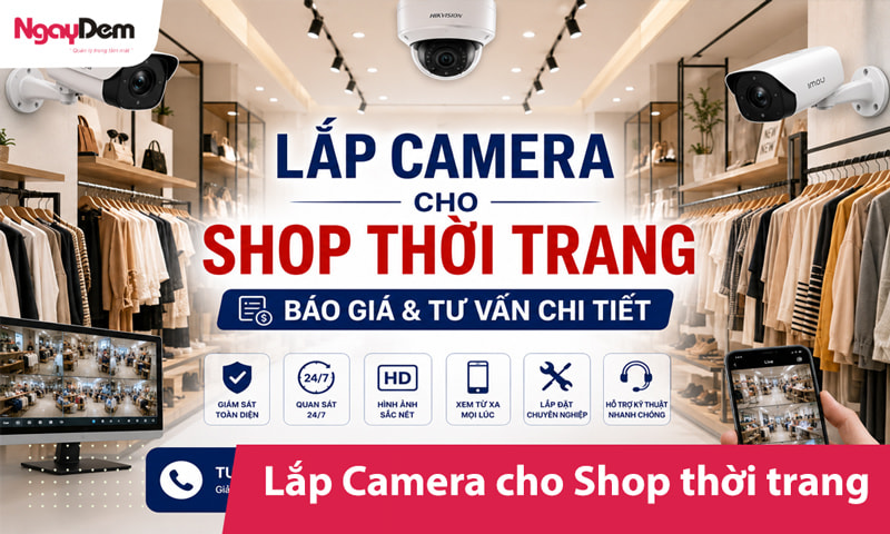 Lắp Camera cho Shop thời trang – Báo giá & Tư vấn chi tiết