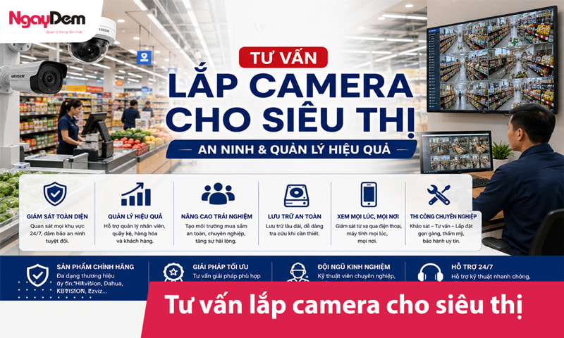 Tư vấn lắp camera cho siêu thị - An ninh & quản lý hiệu quả