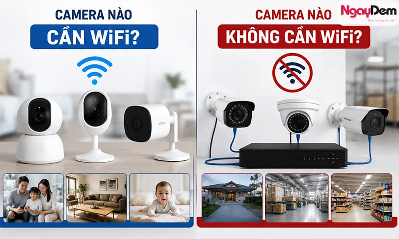 Lắp camera có cần WiFi không?