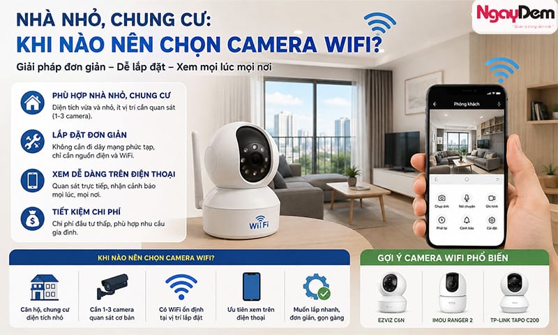 lắp camera tại nhà loại nào tốt