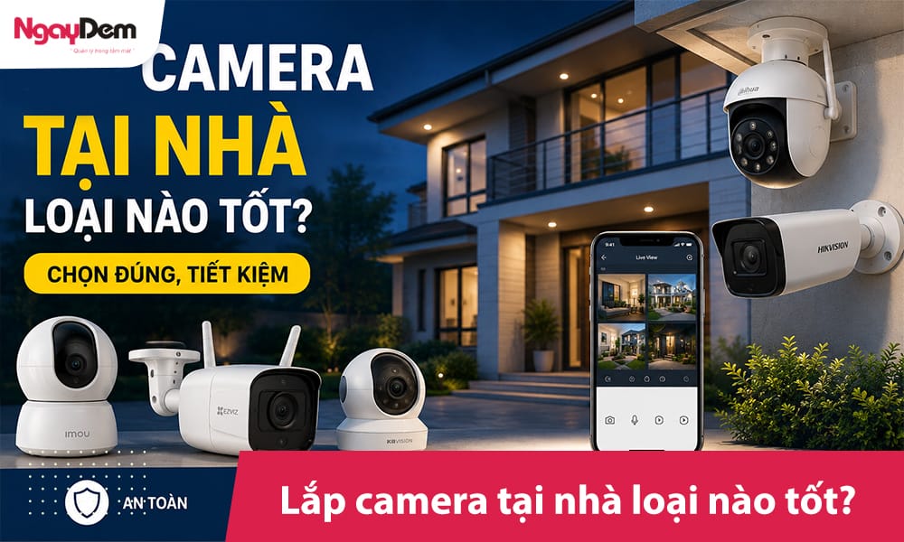 Lắp camera tại nhà loại nào tốt? Chọn đúng, Tiết kiệm