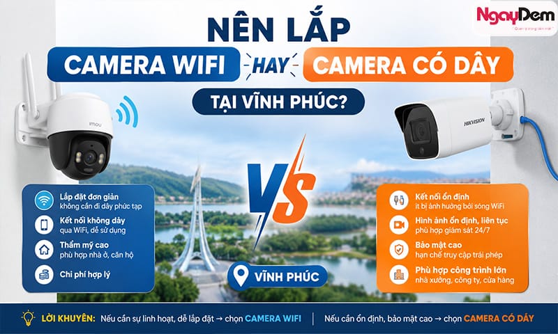 lắp camera tại Vĩnh Phúc