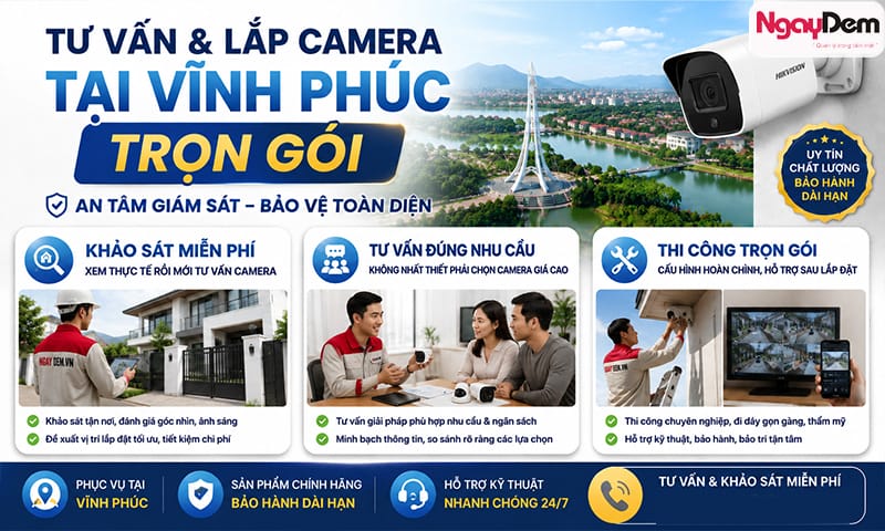 lắp camera tại Vĩnh Phúc