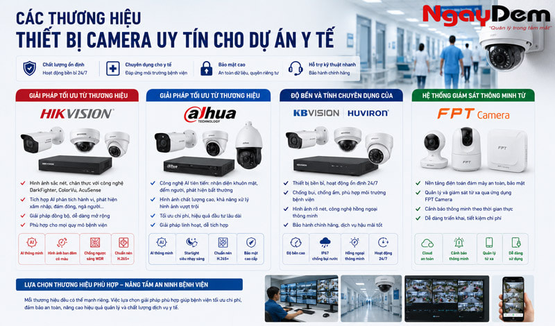 Các khu vực phải lắp đặt camera trong bệnh viện Các khu vực phải lắp đặt camera trong bệnh viện
