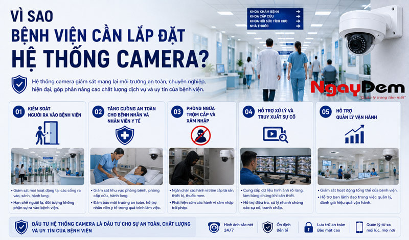 Vì sao bệnh viện cần lắp đặt hệ thống camera? Vì sao bệnh viện cần lắp đặt hệ thống camera?