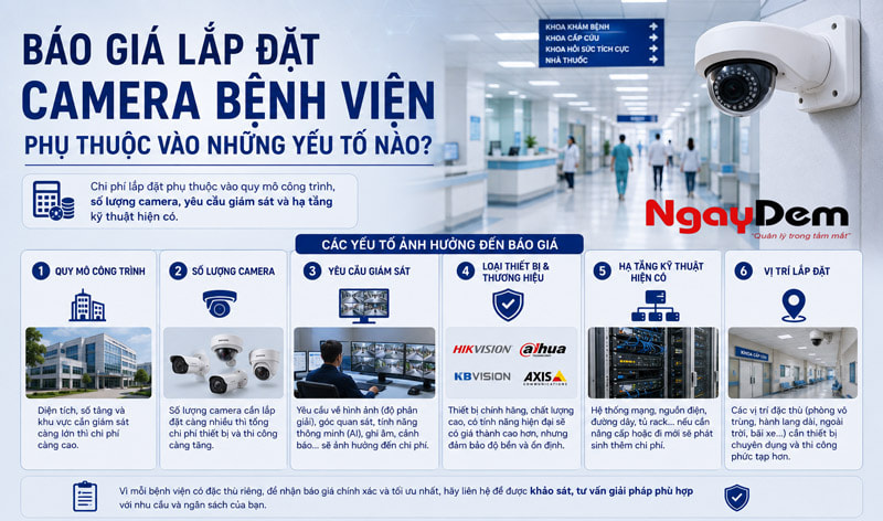 Báo giá lắp đặt camera bệnh viện phụ thuộc vào những yếu tố nào? Báo giá lắp đặt camera bệnh viện phụ thuộc vào những yếu tố nào?