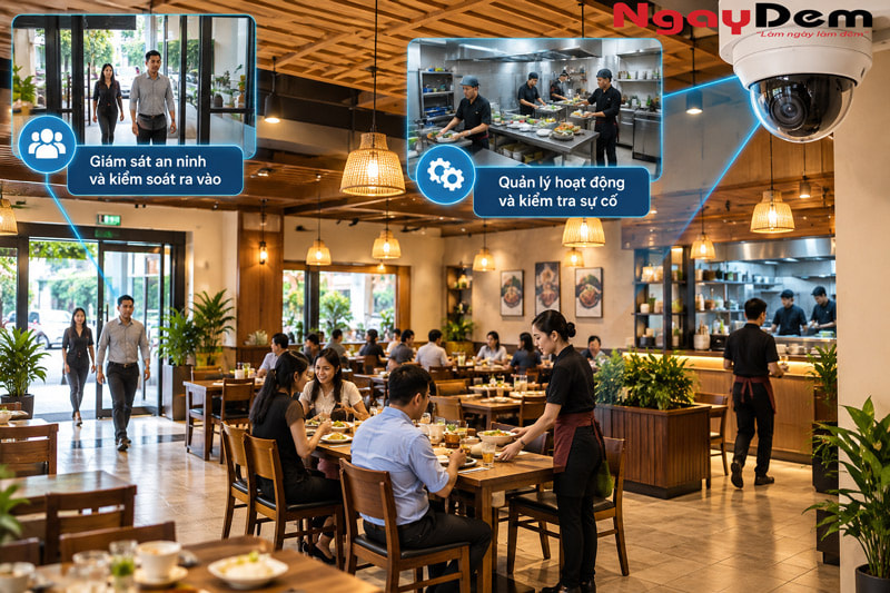 Tư vấn thi công lắp đặt Camera cho nhà hàng Tư vấn thi công lắp đặt Camera cho nhà hàng